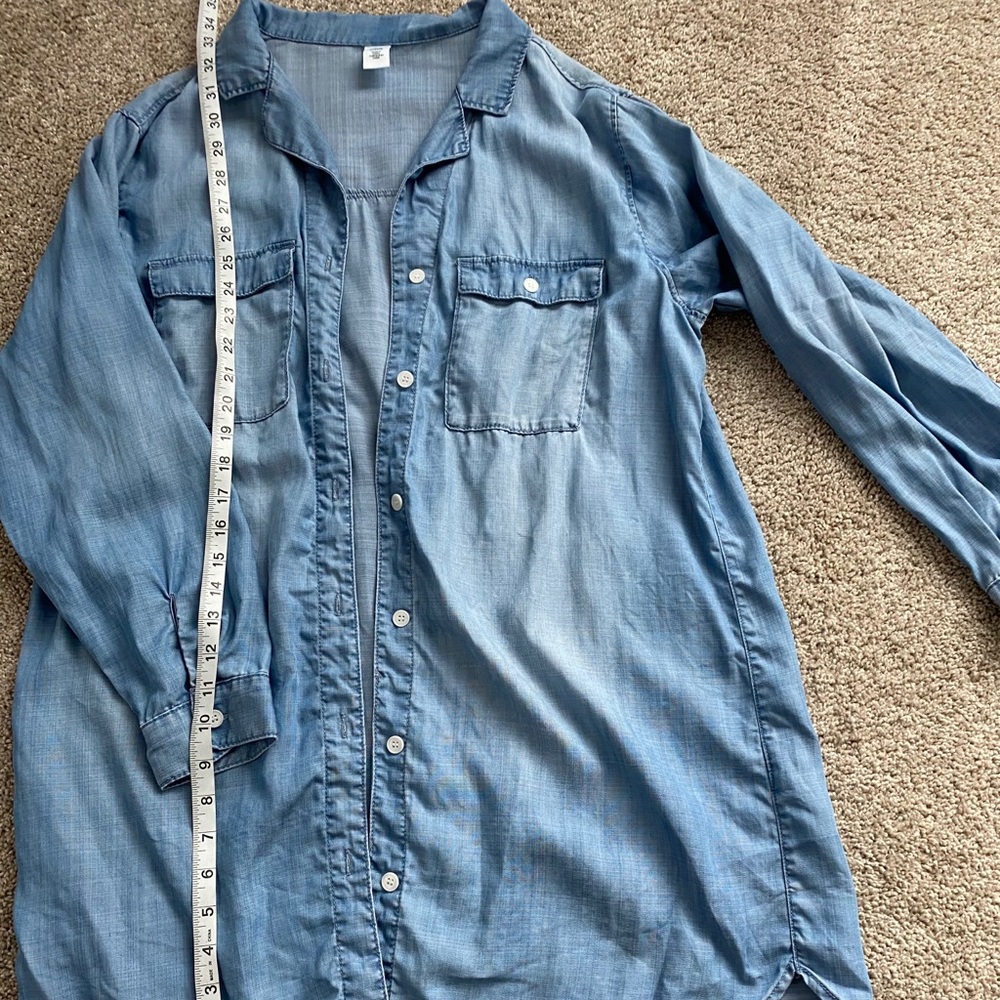 H&M long button-up tunic